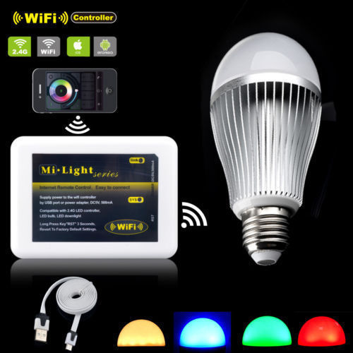 MiLight E27 9W Smart LED Bulb Lamp 2 4G Wireless RGB RGBW Warm Cold White Mi