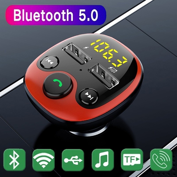 Bluetooth FM Transmitter USB és MicroSD kártya foglalattal kihangosító funk