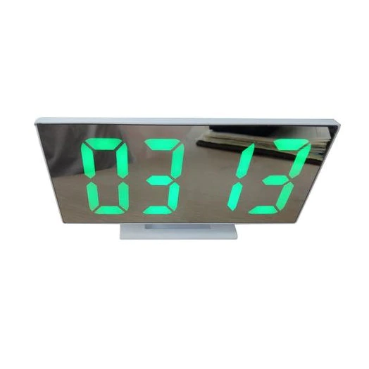 Tükör kijelzős digitális ébresztő óra hőmérséklet jelző funkcióval