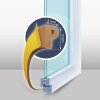 Öntapadós ajtó / ablak szigetelő &amp;amp;#34;P&amp;amp;#34; profil - 6 m barna - 9 mm