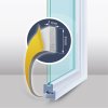 Öntapadós ajtó- ablakszigetelő &amp;amp;#34;I&amp;amp;#34; profil - 100 m fehér 9 mm