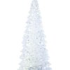 LED-es SZÍNES karácsonyfa, 17 cm