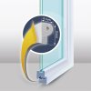 Öntapadós ajtó- ablakszigetelő &amp;amp;#34;P&amp;amp;#34; profil - 100 m fehér 9 mm