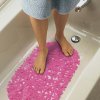Fürdőszobai csúszásgátló 67 x 37 cm Rózsaszín