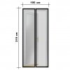 Szúnyogháló függöny ajtóra mágneses 100x210cm fekete