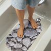 Fürdőszobai csúszásgátló 66 x 35 cm Szürke, kőmintás