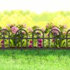 Virágágyás szegély / kerítés 60 x 30 cm - fekete