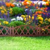 Virágágyás szegély / kerítés 60 x 24 cm - Terrakotta