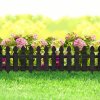Virágágyás szegély / kerítés 51 x 30 cm - fekete