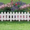 Virágágyás szegély / kerítés 40,5 x 29,5 cm - fehér