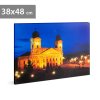 LED-es fali hangulatkép - &amp;#34;Nagytemplom Debrecen&amp;#34; -  3 x AA, 38 x 48 cm