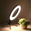 Selfie LED lámpa, mini tripod állvánnyal, fényerőszabályozóval