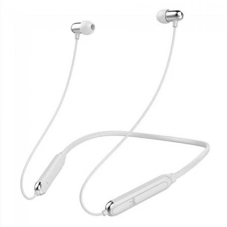 Fülhallgató, Bluetooth 5, nyakpántos, UIISII "BN18", fehér