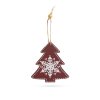 Karácsonyfadísz - fenyőfa - akasztható - 8,5 x 9,2 cm