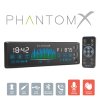 Fejegység &amp;#34;PhantomX&amp;#34; - 1 DIN - 4 x 50 W - gesztusverzélés - BT - MP3 - AUX - USB