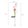 Leszúrható szolár virág - RGB LED - 70 cm - 2 db / csomag