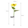 Leszúrható szolár virág - melegfehér - 70 cm - 2 db / csomag