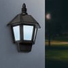 2 az 1-ben szolár fali lámpa, lánghatással, hidegfehér LED-del - 28 x 19,5 x 9,6 cm