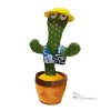 Interaktív táncoló, beszélő plüss kaktusz