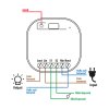 Smart-Kinetic kapcsoló vezérlőegység - 100-240 V AC, max 15A - Amazon Alexa, Google Home, IFTTT