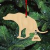 Fa karácsonyfadísz - Kakiló kutya