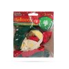 Lufi szett - piros, zöld, arany, karácsonyi motívumokkal - 12 db / csomag