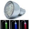 Kör alakú színváltós LED zuhanyfej