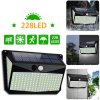 4x228 LED- es napelemes mozgásérzékelős lámpa
