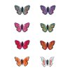 Kerti dekoráció - pillangó - 6 féle - 3 db / csomag