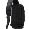 OZUKO biztonsági záras hátizsák (18×10×35 cm) Fekete