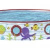 Merevfalú medence gyerekeknek - tengeri mintával - 152 x 25 cm