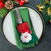 Karácsonyi evőeszköz dekor - 12 cm - 2 féle - 2 db / csomag