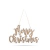 Karácsonyi dekoráció - &amp;amp;#34;Merry Christmas&amp;amp;#34; felirat - 20 x 12 cm - arany