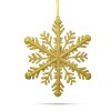 Karácsonyi dísz - arany jégkristály - 29 x 29 x 1 cm