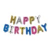 3D Születésnapi &amp;#34;Happy Birthday&amp;#34; lufi - többszínű - 33 cm