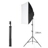 Hakutatz Softbox Fotóstúdió Szett ,2x50x70cm búra, 45W színhőmérséklet: 5500K - 2700K