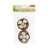 Húsvéti dekoráció - klasszikus fészek - 5 tojással - 2 db / csomag