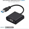 USB 3.0 / VGA video adapter, fekete