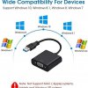 USB 3.0 / VGA video adapter, fekete