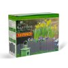 Virágágyás szegély / kerítés - 20 x 17,5 cm - szürke - 12 db / csomag