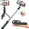 Teleszkópos selfie bot, tripod állvány funkcióval, exponáló gombbal