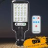 Napelemes LED lámpa 180 W, mozgásérzékelővel, távirányítóval, 128 LED-el