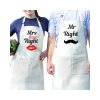 Konyhai kötény - &amp;amp;amp;amp;#34;Mrs. Always Right&amp;amp;amp;amp;#34; felirattal - 80 x 70 cm - 200 gsm