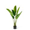 Műnövény dekoráció - banánlevél fa - zöld - 1,2 m