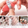 5 db Fekete Nail Art Ecsetek A Részletekért, Long Nail Art Line Ecsetek Manikűrzselé Finom Mintákhoz