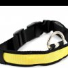 LED kutya nyakörv világító kutyanyakörv Citrom sárga M