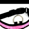 LED kutya nyakörv világító kutyanyakörv Rózsaszín XL