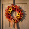 Őszi dekoráció - napraforgó - 3 féle - 4 db / csomag