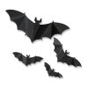 Halloween-i dekoráció - denevér szett - öntapadós - fekete - 30 db / csomag