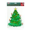 Karácsonyi ablakdekoráció - karácsonyfa - tapadókorongos - 30 x 29 cm